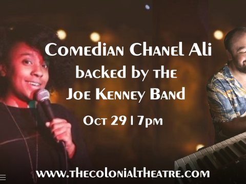 Chanel Ali Comedy backed by the Joe Kenney Band